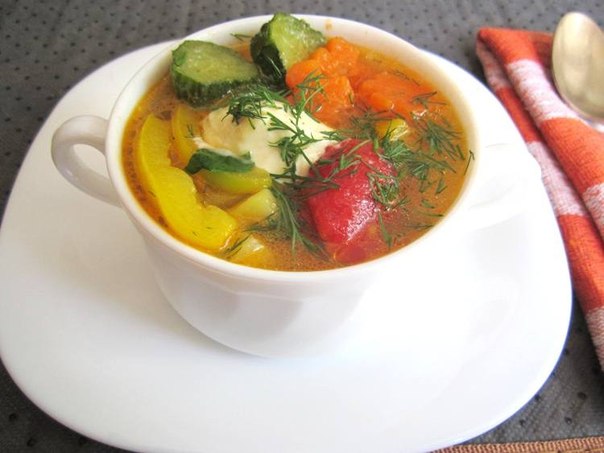 Рецепт очень вкусного растительного супа, просто пальчики оближешь — «7 в 1»